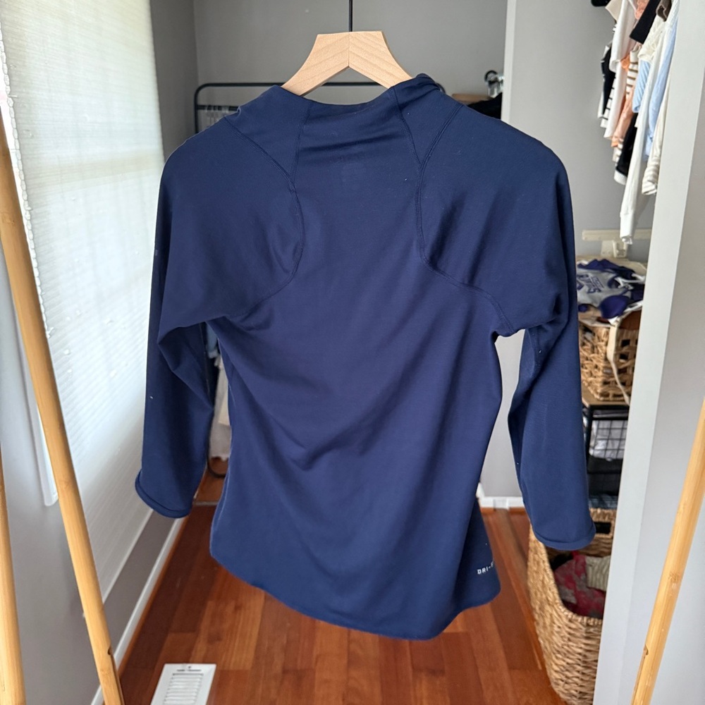 Nike | Deep Blue quarter zip up | Dri-fit | 3/4 sleeves | Size small - Picture 4 of 6